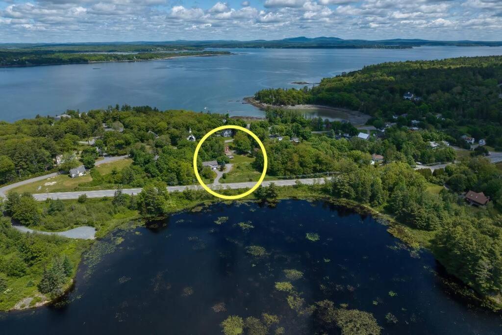 2 Bedroom Home W/ Pondside View Backyard Maine Escape 巴港 外观 照片
